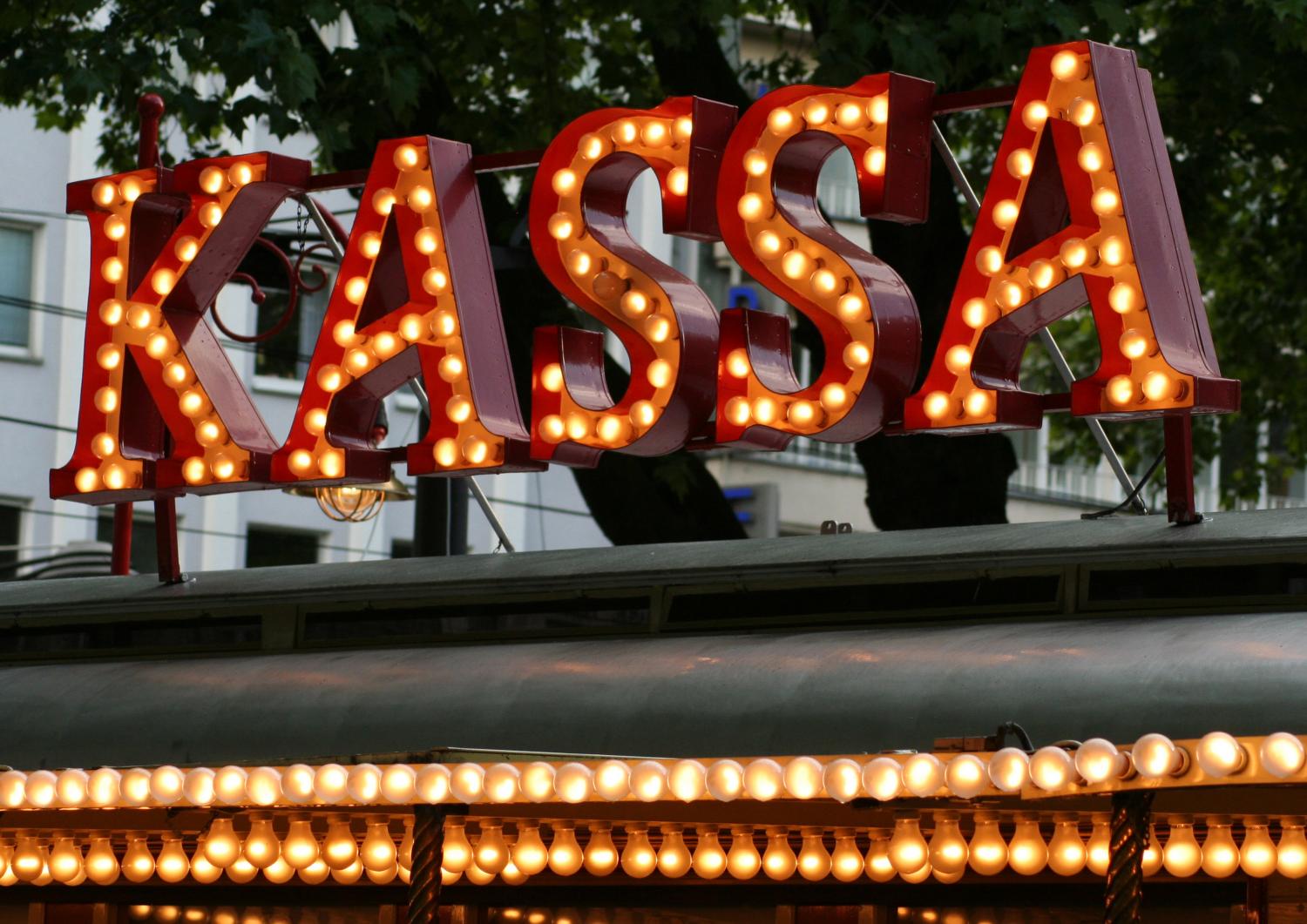 Kassa-Reklame am Zirkus